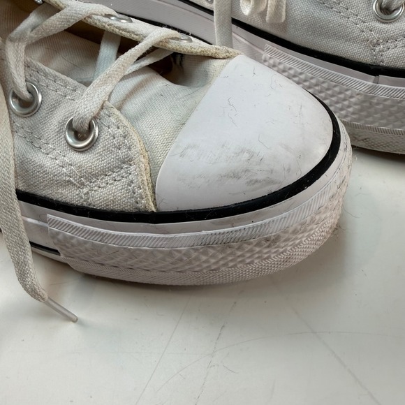 Converse Chuck Taylor Platform High Top White Size 8.5 Women Canvas - Picture 3 of 11